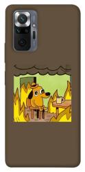 Чехол itsPrint Dog in the fire для Xiaomi Redmi Note 10 Pro