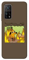 Чехол itsPrint Dog in the fire для Xiaomi Mi 10T