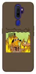 Чехол itsPrint Dog in the fire для Oppo A5 (2020) / Oppo A9 (2020)