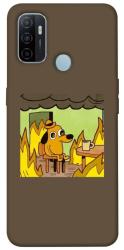 Чехол itsPrint Dog in the fire для Oppo A53 / A32 / A33