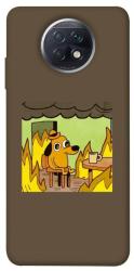 Чехол itsPrint Dog in the fire для Xiaomi Redmi Note 9 5G / Note 9T