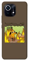 Чехол itsPrint Dog in the fire для Xiaomi Mi 11