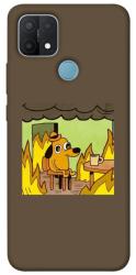 Чехол itsPrint Dog in the fire для Oppo A15s / A15