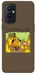 Чехол itsPrint Dog in the fire для OnePlus 9