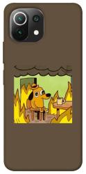 Чехол itsPrint Dog in the fire для Xiaomi Mi 11 Lite