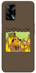 Чехол itsPrint Dog in the fire для Oppo A74 4G