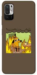 Чехол itsPrint Dog in the fire для Xiaomi Redmi Note 10 5G
