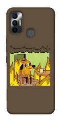 Чохол itsPrint Dog in the fire для TECNO Spark 7