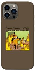 Чехол itsPrint Dog in the fire для Apple iPhone 13 Pro Max (6.7")