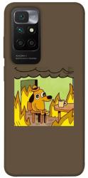 Чехол itsPrint Dog in the fire для Xiaomi Redmi 10