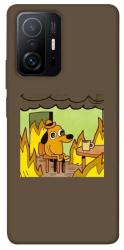 Чехол itsPrint Dog in the fire для Xiaomi 11T / 11T Pro