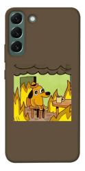 Чехол itsPrint Dog in the fire для Samsung Galaxy S22+