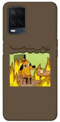 Чехол itsPrint Dog in the fire для Oppo A16s / A16