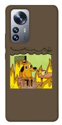 Чехол itsPrint Dog in the fire для Xiaomi 12 / 12X