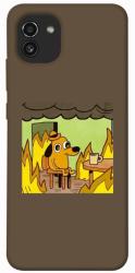 Чехол itsPrint Dog in the fire для Samsung Galaxy A03