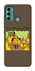 Чехол itsPrint Dog in the fire для Motorola Moto G60