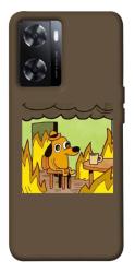 Чехол itsPrint Dog in the fire для OnePlus Nord N20 SE