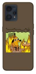 Чехол itsPrint Dog in the fire для Realme 9 4G / 9 Pro+