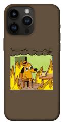 Чехол itsPrint Dog in the fire для Apple iPhone 14 Pro Max (6.7")