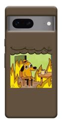 Чехол itsPrint Dog in the fire для Google Pixel 7