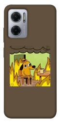 Чехол itsPrint Dog in the fire для Xiaomi Redmi Note 11E