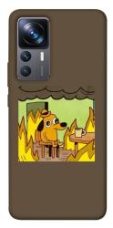 Чехол itsPrint Dog in the fire для Xiaomi 12T / 12T Pro