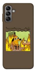 Чехол itsPrint Dog in the fire для Samsung Galaxy A04s