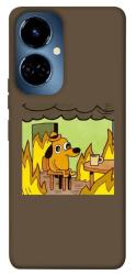 Чехол itsPrint Dog in the fire для TECNO Camon 19 (CI6n) / 19 Pro (CI8n)