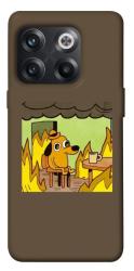 Чехол itsPrint Dog in the fire для OnePlus 10T