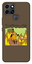 Чехол itsPrint Dog in the fire для Infinix Smart 6