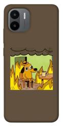 Чехол itsPrint Dog in the fire для Xiaomi Redmi A1+ / A2+
