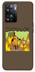 Чехол itsPrint Dog in the fire для Oppo A57s