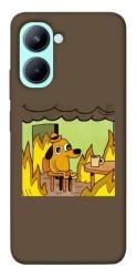 Чехол itsPrint Dog in the fire для Realme C33