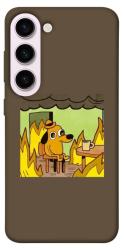 Чехол itsPrint Dog in the fire для Samsung Galaxy S23+