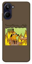 Чехол itsPrint Dog in the fire для Realme 10 4G