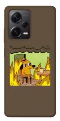 Чехол itsPrint Dog in the fire для Xiaomi Redmi Note 12 Pro+ 5G