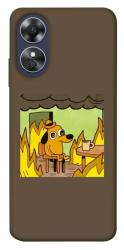 Чехол itsPrint Dog in the fire для Oppo A17