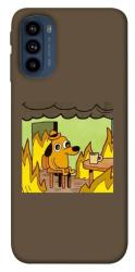 Чехол itsPrint Dog in the fire для Motorola Moto G41