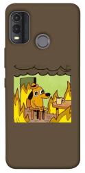 Чехол itsPrint Dog in the fire для Nokia G11 Plus