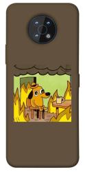 Чехол itsPrint Dog in the fire для Nokia G50