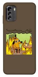 Чехол itsPrint Dog in the fire для Nokia G60