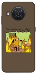 Чехол itsPrint Dog in the fire для Nokia X10 / X20