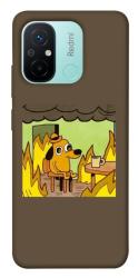 Чехол itsPrint Dog in the fire для Xiaomi Redmi 12C