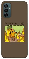 Чехол itsPrint Dog in the fire для Samsung Galaxy M14 5G