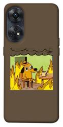 Чехол itsPrint Dog in the fire для Oppo Reno 8 T 4G