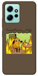 Чехол itsPrint Dog in the fire для Xiaomi Redmi Note 12 4G