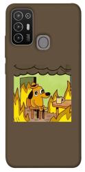 Чехол itsPrint Dog in the fire для ZTE Blade A52