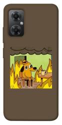 Чехол itsPrint Dog in the fire для Xiaomi Redmi Note 11R