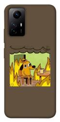 Чехол itsPrint Dog in the fire для Xiaomi Redmi Note 12S