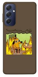 Чехол itsPrint Dog in the fire для Samsung Galaxy M54 5G